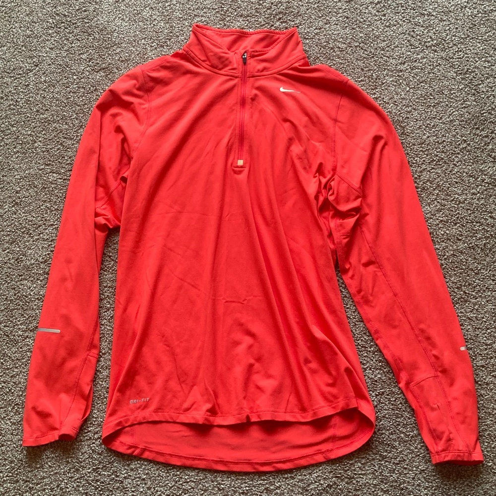 Nike Running Dri-Fit 1/4 Zip Orange (S)